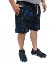 SHORT ESTAMPADO COM ELASTANO EXTRA GRANDE - AZUL